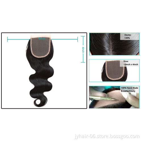 Top Quality 100% Unprocessed Human Hair Natural Closure with Baby Hair Free Part Toupee Manufacturers